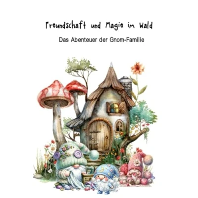 Abbildung von Freundschaft und Magie im Wald: Das Abenteuer der Gnom Familie