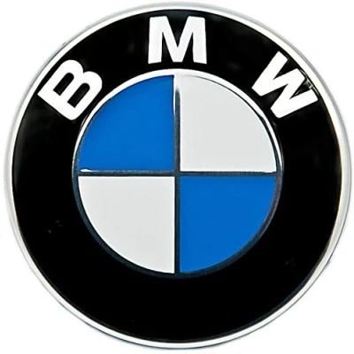 Abbildung von BMW Plakette geprägt mit Klebefolie, kompatible Auto, D=70mm 1er 3er 5er 6er 7er X1 X5 X6 Z3 Z4 (36136758569) Schwarz