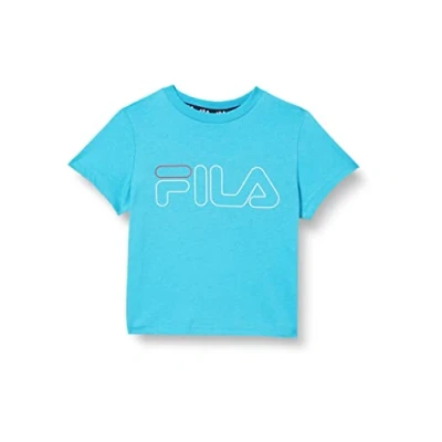 Abbildung von FILA Unisex Kinder SAARLOUIS T Shirt, Blue Atoll, 170/176