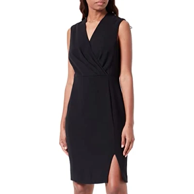 Abbildung von comma Damen 60.2.61.20.200.2121203 Kleid, 9999 schwarz, 32