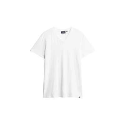 Abbildung von Superdry Herren T Shirt aus Flammgarn mit V Ausschnitt Optik XXL