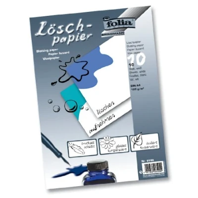 Abbildung von Folia Zeichenpapier, Löschpapier, Format DIN A4, 10 Blatt