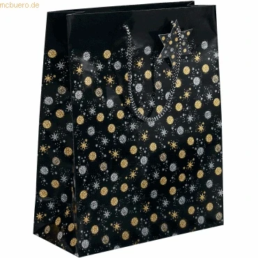 Abbildung von Sigel Weihnachts Geschenktasche Large Stardust 260x330x120mm