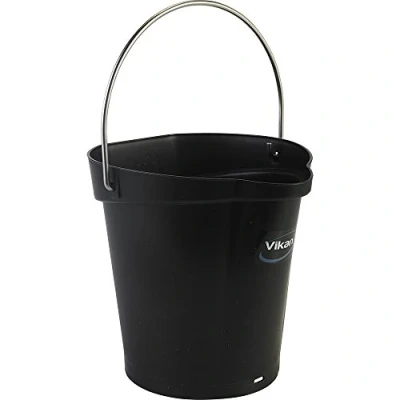 Abbildung von Eimer Vikan Hygiene 6 ltr Schwarz Reinigung/Lebensmittelkontakt, 1 Stück
