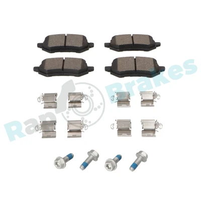 Abbildung von RAP BRAKES R P1708 Bremsbelagsatz Hinterachse FORD: Puma SUV
