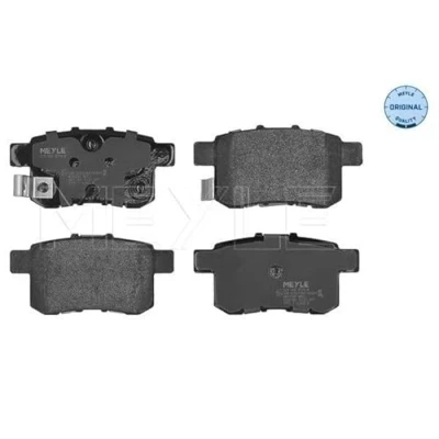 Abbildung von MEYLE 025 244 3514/W Bremsbelagsatz ORIGINAL Quality Hinterachse mit akustischer Verschleißwarnung Anti Quietsch Blech HONDA: ACCORD 8 Kombi
