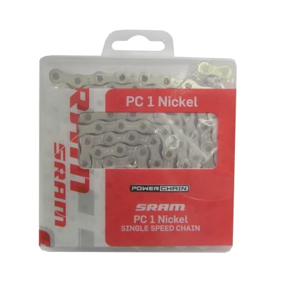 Abbildung von SRAM Fahrradketten Kette PC 1 Nickel Singlespeed, snap on, 114 Glieder