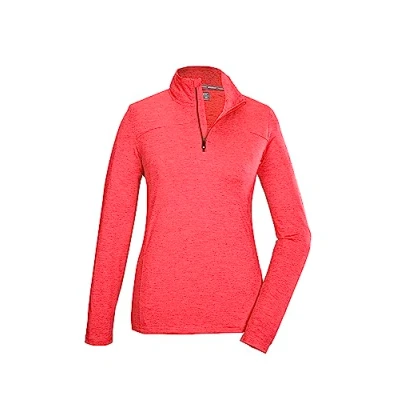 Abbildung von Killtec KSW 97MIDLAYER Langarmshirt, Damen, Größe: 48, Mottled red