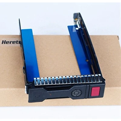 Abbildung von Heretom 3,5 Zoll Ersatz SAS SATA Tray Caddy Festplattenrahmen für HP ProLiant G8 Gen8 Gen9 G9 DL160 DL380p DL388 DL360 ML350e ML310e SL250s BL460c DL560 651314 001 651320 mit Chip