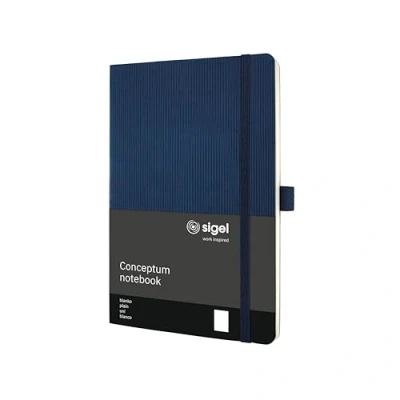 Abbildung von 3 x Sigel Notizbuch Conceptum ca. A5 194 S. Softcover blanko 80g midni