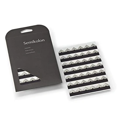 Abbildung von Semikolon Fotoecken Silber