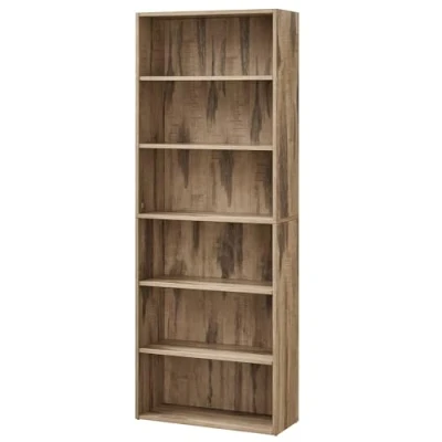 Abbildung von VASAGLE Bücherregal 6 Ebenen, Standregal, Aufbewahrungsregal, verstellbare Einlegeböden, für Wohnzimmer, Homeoffice, Schlafzimmer, Kamelbraun LBC166T50