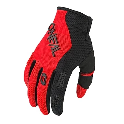 Abbildung von O&#039;NEAL Fahrrad &amp; Motocross Handschuhe MX MTB FR Downhill Passform, Luftdurchlässiges Material Element Youth Glove RACEWEAR V.24 Erwachsene Schwarz Rot Größe M