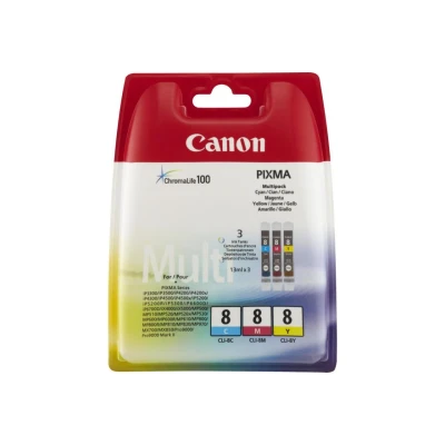 Abbildung von Canon CLI 8C/M/Y 3 farbig Druckerpatrone Multipack