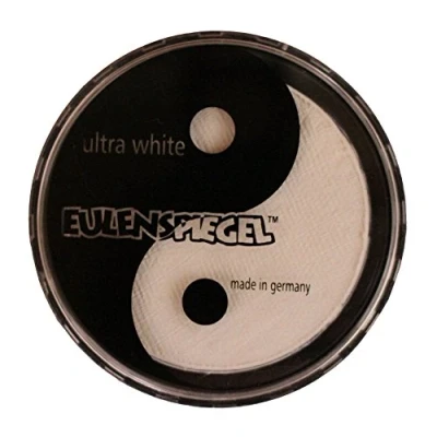 Abbildung von Eulenspiegel 500521 Profi Aqua Make up Schminke Ultra Weiß, 20 ml / 30 g, Halloween, Karneval, Mottoparty