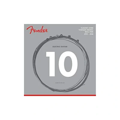 Abbildung von Fender Classic Core E Gitarrensaiten, 155R, Vintage Nickel, Kugelköpfe (.010 .046)