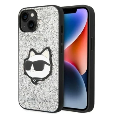 Abbildung von KARL LAGERFELD KLHCP14MG2CPS Hülle für iPhone 14 Plus 6,7 Zoll Silber Hardcase Glitzer