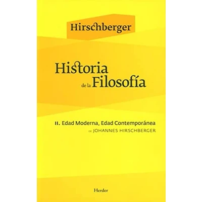Abbildung von Historia de la filosofía II : Edad Moderna, Contemporánea