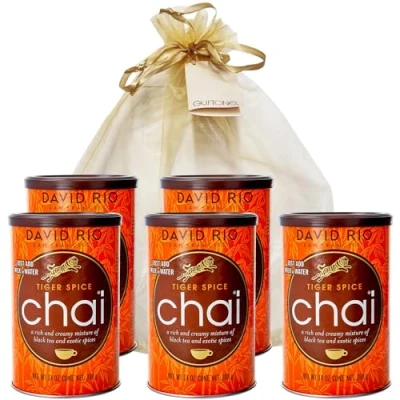 Abbildung von GUSTONE. David Rio Geschenkset Tiger Spice 398g Dosen Chai Latte (5)
