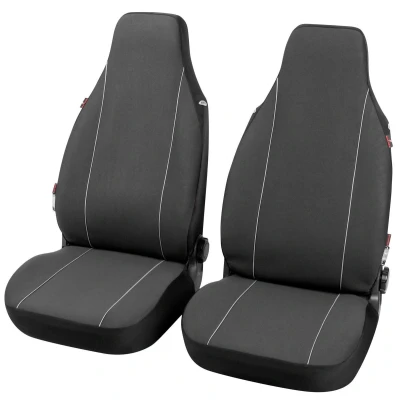 Abbildung von WALSER Modulo 13558 Sitzschonbezug schwarz Polyester vorne VOLKSWAGEN: TRANSPORTER 4 Bus, up! Schrägheck, PEUGEOT: 107 Schrägheck