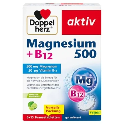Abbildung von Doppelherz Magnesium 500 + B12 6X15 St