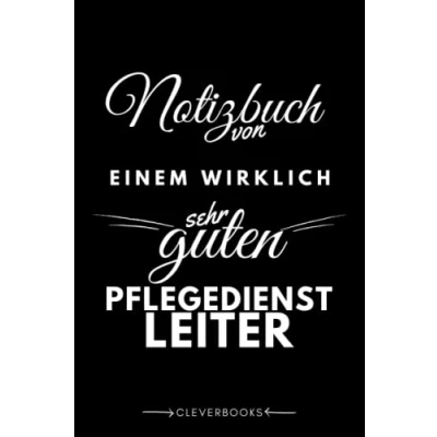 Abbildung von Notizbuch für den Pflegedienstleiter: personalisierte Geschenk Idee Männer, die Leitung in der Pflege sind