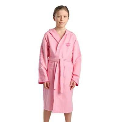 Abbildung von arena Zeal Plus Junior Bademantel aus Mikrofaser für Jungen und Mädchen, mit Kapuze Taschen, Schnelltrocknender Unisex Bademantel, Angenehm Leicht