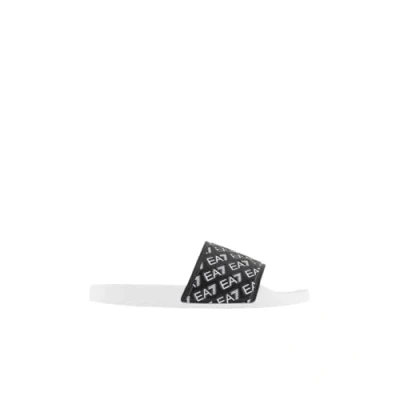 Abbildung von EA7 Emporio Armani Water Sports ALL OVER Slipper Unisex Badesandale, Größe: 37, Full black/white Schuhe