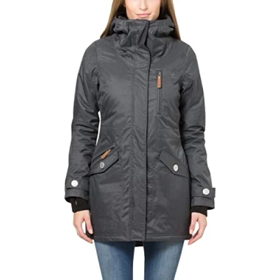 Abbildung von berydale Damen Funktions Parka mit Thermo Wattierung gegen Kälte, wasser und winddicht, atmungsaktiv, Kapuze Daumenschlaufen