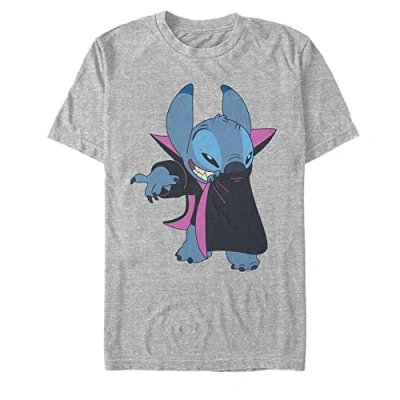 Abbildung von Disney Herren Lilo &amp; Stitch Vampire T shirt, Athletisch Heather, S