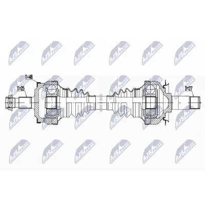 Abbildung von Antriebswelle NTY NPW ME 132