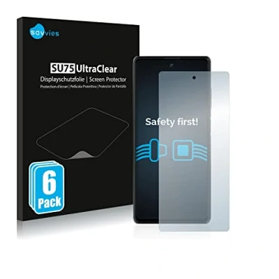 Abbildung von Savvies 6 Stück Schutzfolie für Blackview A100 Displayschutz Folie Ultra Transparent