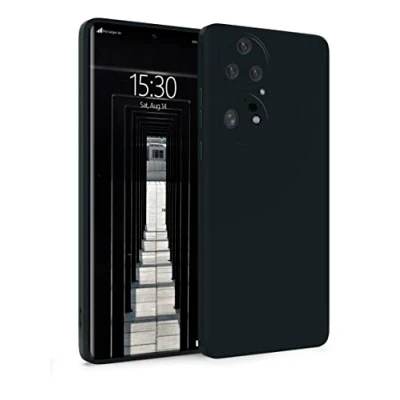 Abbildung von MyGadget Hülle für Huawei P50 Pro robuste Silikon Schutzhülle TPU Case Slim Silikonhülle Back Cover Kratzfest Handyhülle Matt Schwarz