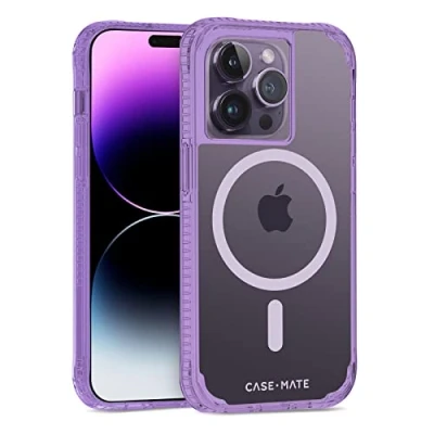 Abbildung von Case Mate Tough Plus Schutzhülle für iPhone 14 Pro La Lavender [4,5 m Fallschutz] [Kompatibel mit MagSafe] Magnetische Handyhülle Apple 6,1 Zoll, stoßfeste Abdeckung
