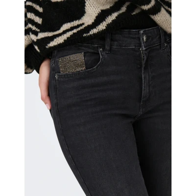 Abbildung von ONLY Skinny fit Jeans ONLBLUSH RHINESTONE MID SK RW DNM
