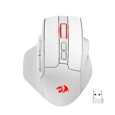 Abbildung von Redragon M806 Kabellose Gaming Maus, 7 programmierbare Tasten, kabelgebundene Maus mit 3 Modus, 2,4G kabellos, ergonomische Griffkonstruktion, Software unterstützt Tastenkombinationen und RGB