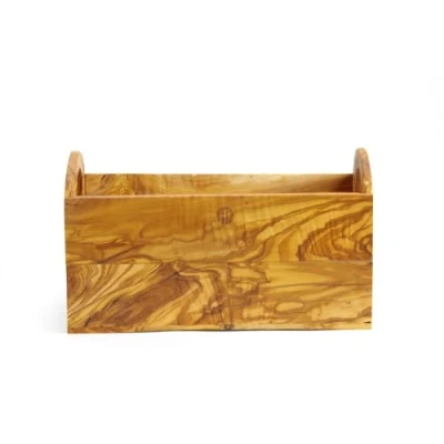 Abbildung von HENDI Brotkasten, aus Olivenholz, Brot Box, Brotbox, ca. 245x198x(H)194mm