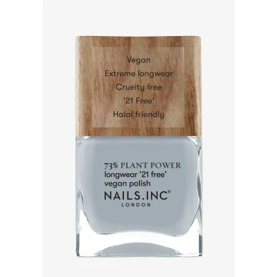 Abbildung von Nails Inc FRESH AIR DON’T CARE Plant Power veganer Nagellack 73% Based, 100% Vegan &amp; Tierversuchsfrei Perfekte Maniküre, sanftes Grau Für umweltbewusste Nail Art