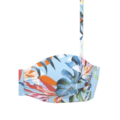Abbildung von Venice Beach Bügel Bandeau Bikini Top &quot;Caru&quot;, mit modernem Allover Print