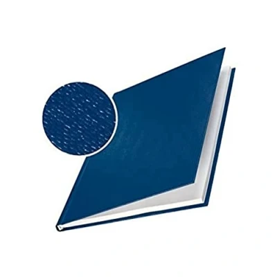 Abbildung von Leitz 73930035 Buchbindemappe impressBIND, Hard Cover, A4, 14 mm, 10 Stück, blau