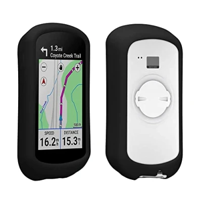 Abbildung von kwmobile Hülle kompatibel mit Garmin Edge Explore 2 Silikon GPS Fahrrad Case Schutzhülle in Schwarz