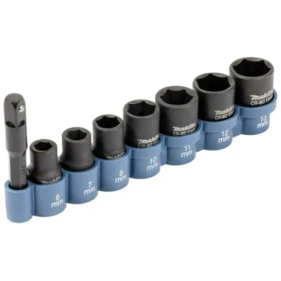 Abbildung von Makita Steckschlüssel Stecknuss Set 1/4&quot; 8teilig E 12289
