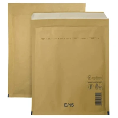 Abbildung von Netuno 50 Stück Versandtaschen gepolstert E5 240 x 275 mm Braun haftklebend Luftpolstertaschen Luftpolsterumschläge Polsterumschläge Briefumschläge Recycling Luftfolie