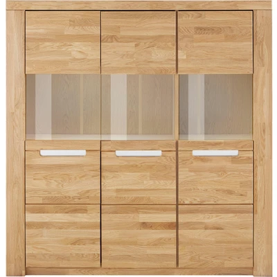 Abbildung von Home affaire Highboard &quot;Kolding&quot;, Breite 140 cm mit 3 Glastüren