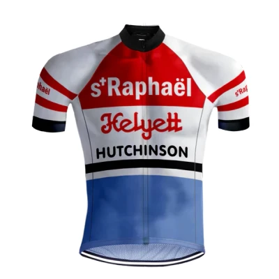 Abbildung von RETRO RADTRIKOT SAINT RAPHAËL Rot/Blau REDTED