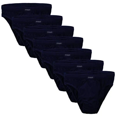 Abbildung von BRUBAKER 7er Pack Herren Slips 100% Baumwolle Blau Gr. M