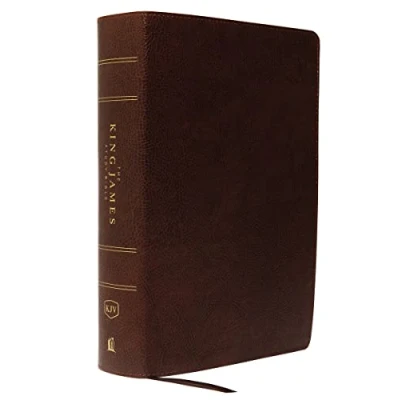 Abbildung von KJV, The King James Study Bible, Bonded Leather, Brown, Red Letter, Full Color Edition: Holy Version