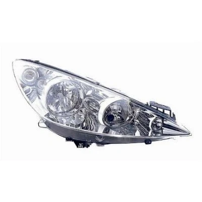 Abbildung von VAN WEZEL 4042962 Scheinwerfer rechts H7, H1 glasklar für Rechtsverkehr mit Stellmotor LWR PX26d PEUGEOT: 308 I SW, Schrägheck, RCZ Coupe