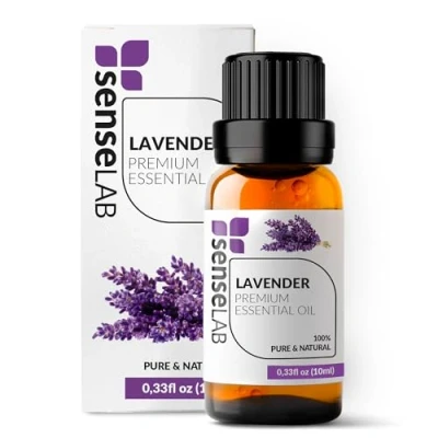 Abbildung von Ätherisches Lavendelöl 100% Reines, Natürliches, für Die Therapeutische Anwendung Geeignetes Diffusor und Luftbefeuchter Entspannend, Beruhigendes Öl (10 ml)