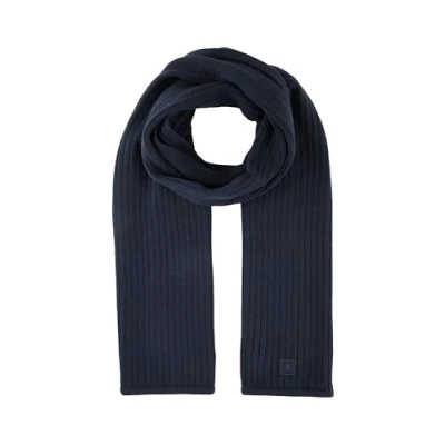Abbildung von TOM TAILOR Herren Schal mit Rippstruktur, 10668 Sky Captain Blue, ONESIZE
